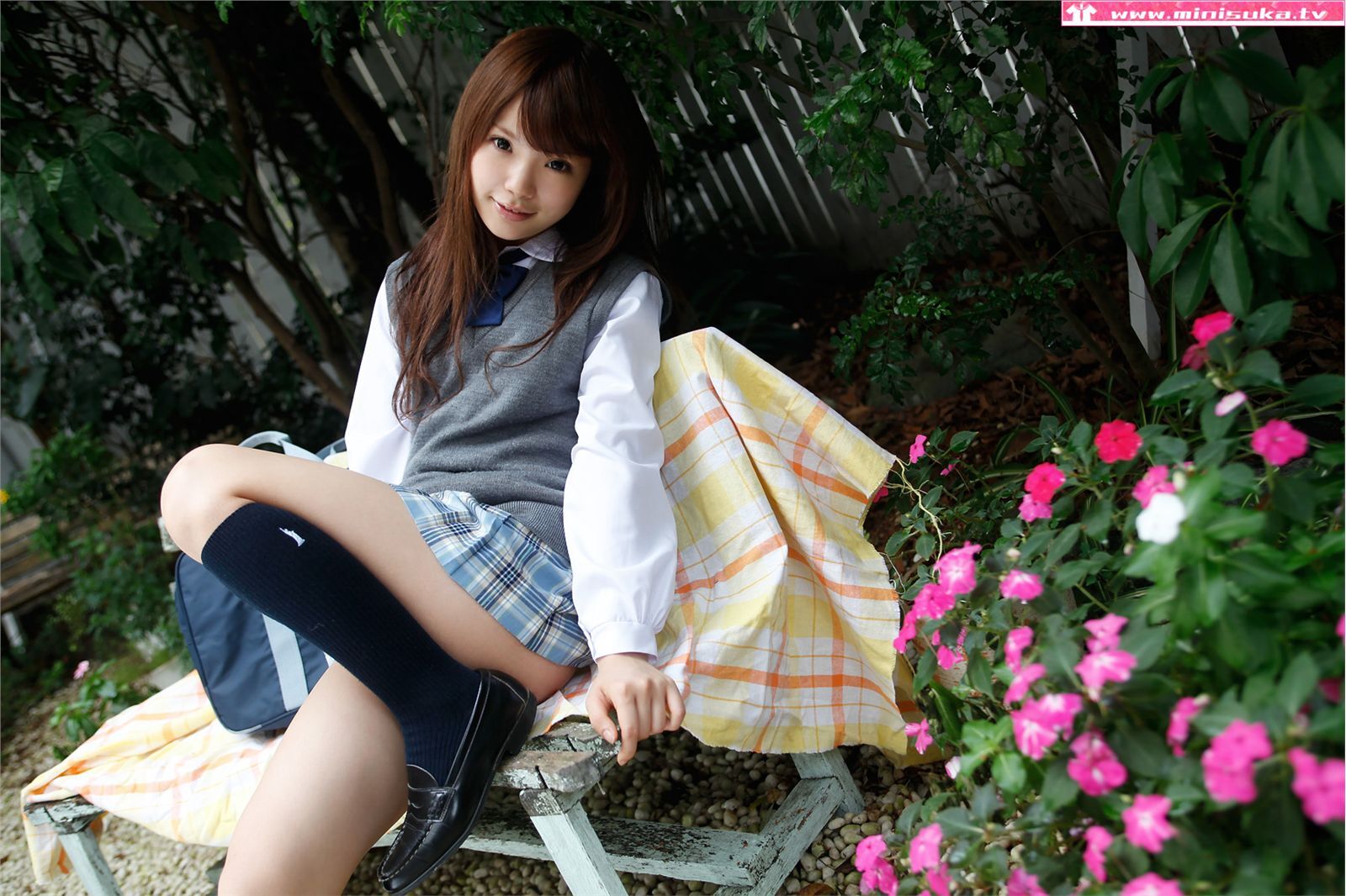 Japanese beautiful girl Sato Aimei Manami Sato[ Minisuka.tv ]Female high school students in active service (1)